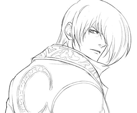 Iori Yagami Sketch The King Of Fighters XV Art Gallery