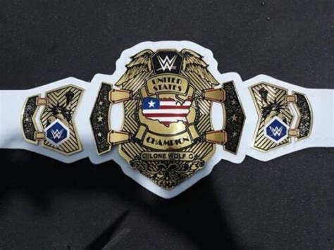 Wwe United States Custom Championship Wrestling Belt Mm Etching Replica Ebay