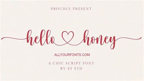 Hello Honey Font Free Download All Your Fonts