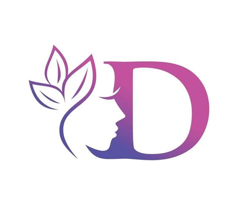 Monograma Belleza Logo Inicial Letra D Logos Iniciales Carteles De