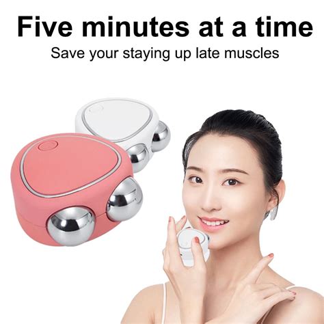 Microcurrent V Face Shape Face Lifting Ems Facial Slimming Massager Double Chin Remover Led