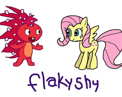Flaky And Fluttershy By Retroneb On Deviantart
