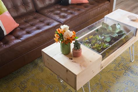 First and foremost, it largely depends on what type of coffee table you're working with as to what kind of succulent garden or indoor terrarium you can create. Living Room Coffee Table with Plants | Table decor living ...