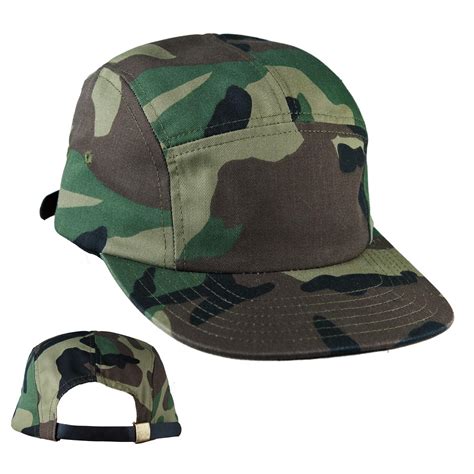 Woodland Camo Camper Baseball Hats Caps Usa Made By Unionwear
