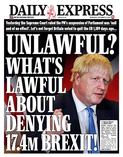 Who Runs Britain Papers Divided Over Courts Damning Indictment Of