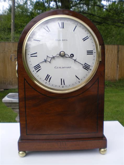 Antique Early 19th Century Bracket Clock Cove Clocks
