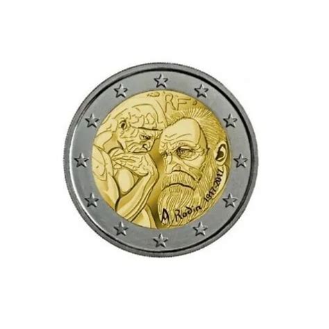 2 Euro CommÉmorative France 2017 Auguste Rodin Unc Qualité Fdc Eur 6