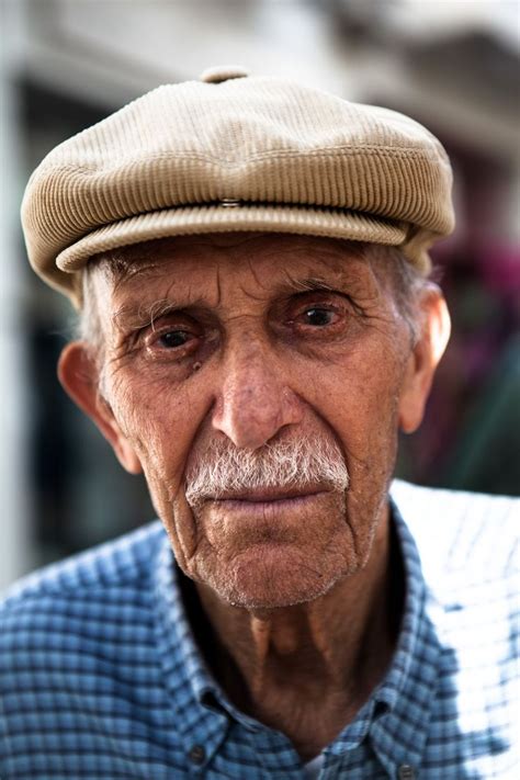 Portrait Of An Old Man In The Streets Of Naxos Greece Old Man
