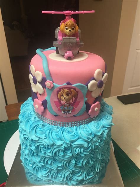 Skye Paw Patrol Girl Birthday Cake