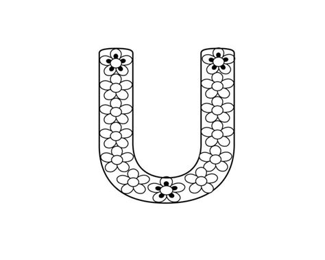 Letter U Coloring Pages To Print  Coloring pages, Coloring pages to