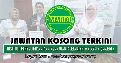 Iklan jawatan kosong di institut penyelidikan dan kemajuan pertanian malaysia (mardi). Jawatan Kosong di Institut Penyelidikan Dan Kemajuan ...