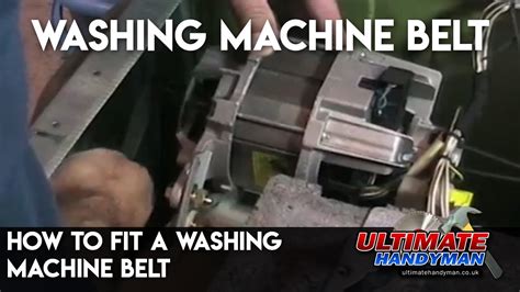 How To Fit A Washing Machine Belt Youtube