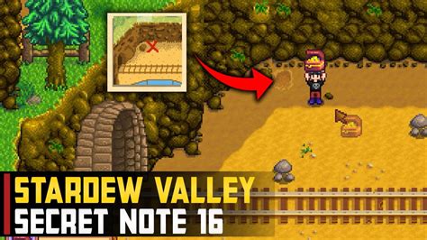 Treasure Chest Location Stardew Valley Secret Note 16 Youtube