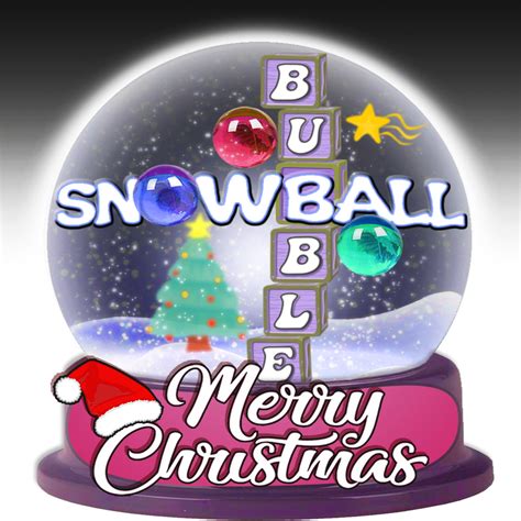 Merry Christmas Snowball Bubble