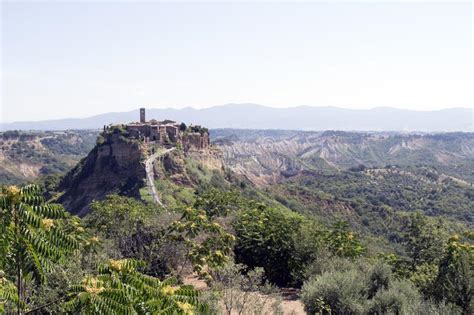Civita Di Bagnoregio A Small Italian Hill Town In The Province Of