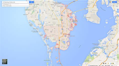St Petersburg Florida Map United States