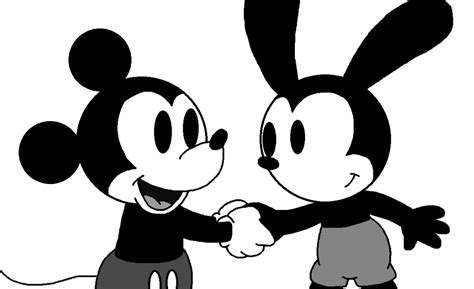 Classic Mickey Shakes Oswalds Hand By Marcospower1996 On Deviantart