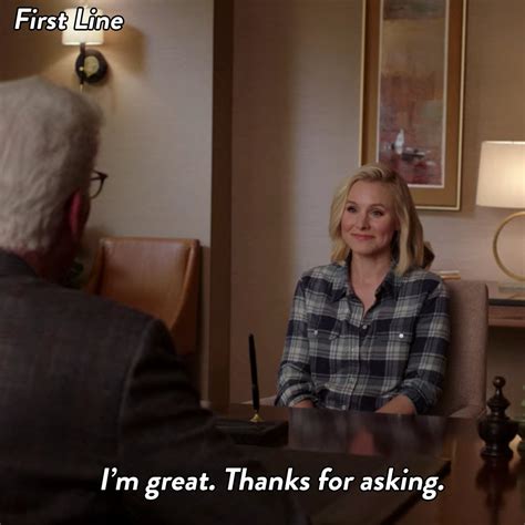 Thread By Nbcthegoodplace First And Last Lines In Thegoodplace A