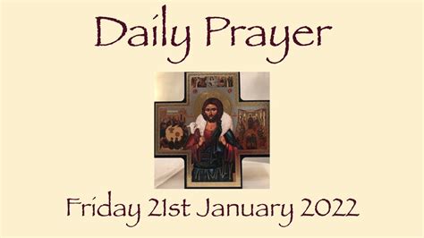 Daily Prayer 21122 Youtube