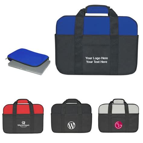 Custom Printed Neoprene Laptop Bags Available Colors Gray Black