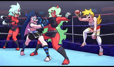 Panty And Stocking Vs Scanty And Kneesocks Comm By Netto Painter On