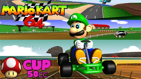 Mario Kart 64 1996 Grand Prix Walkthrough Part 1 Mushroom Cup