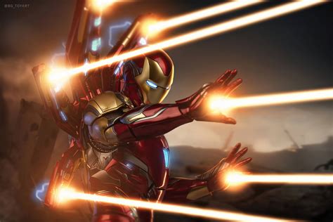 Download Iron Man Mark 85 Open Fire Wallpaper