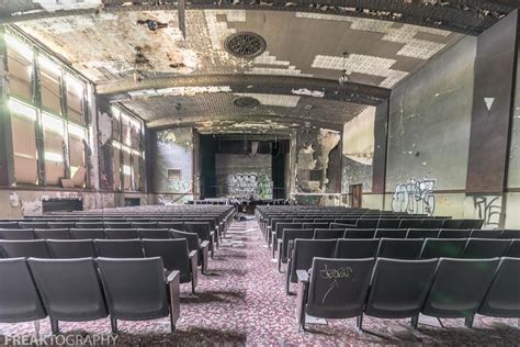 The Partially Torched Auditorium In An Abandoned Detroit High School