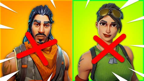 The Og Default Skins That Got Removed Rip These Defaults Youtube