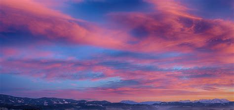 Free Photo Scenic View Of Sky During Dawn Afterglow Peaceful