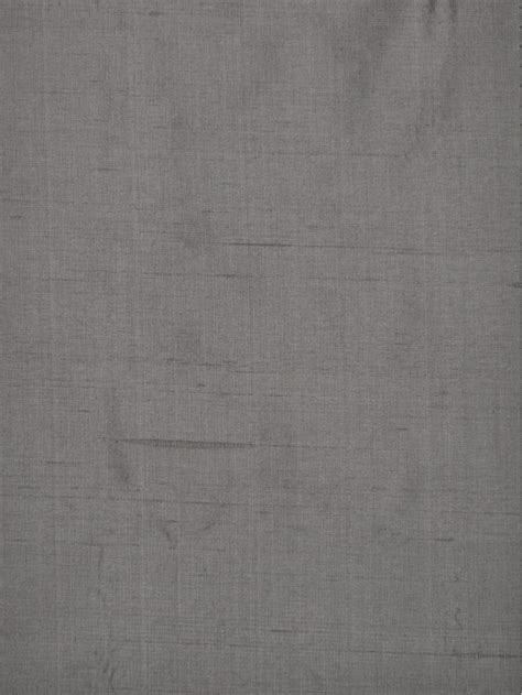 Oasis Solid Gray Dupioni Silk Fabric Sample
