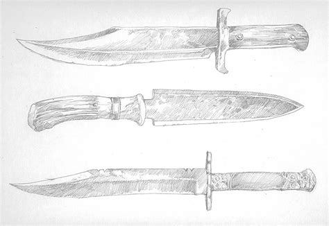 Various design templates for the budding knifemaker. Bowie Knife Designs Templates | Handmade With Lovelisa