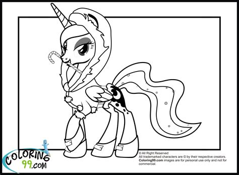 In coloringcrew.com find hundreds of coloring pages of my little pony and online coloring pages for free. My Little Pony Princess Luna Coloring Pages | Team colors