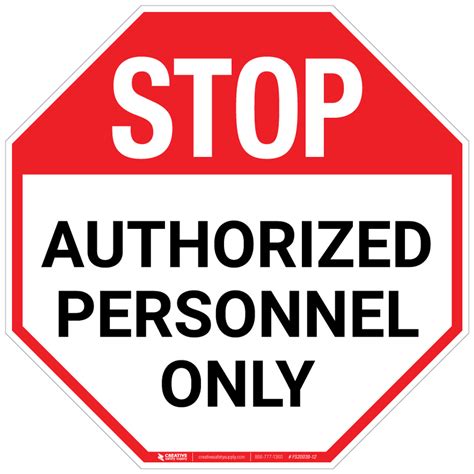 Authorized Personnel Only Signs Printable Printable World Holiday
