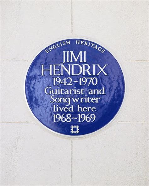 Jimi Hendrix Plaque In Mayfair London Editorial Photography Image Of