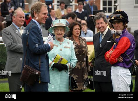 Queen Elizabeth Enjoys A Day At Newbury Races To See Her Horse Wayward