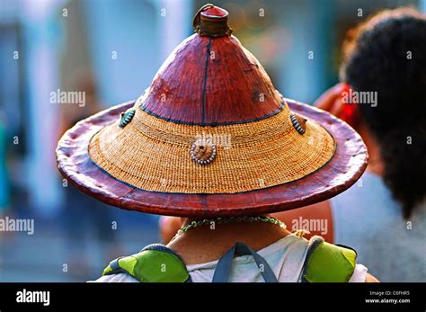 Asian Oriental Chinese People Hat Hats Stock Photo Alamy