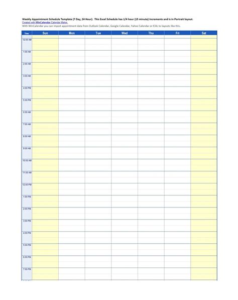 Free Printable Weekly Appointment Sheets Customize And Print