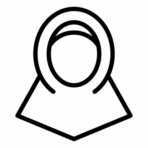 Hijab Woman Muslim Female People Arabic Ramadan Icon Download