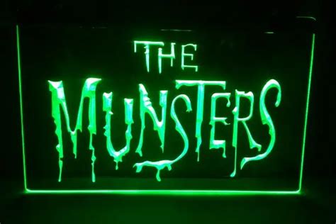 The Munsters Logo Bar Beer Pub Club 3d Signs Led Neon Sign Home Decor