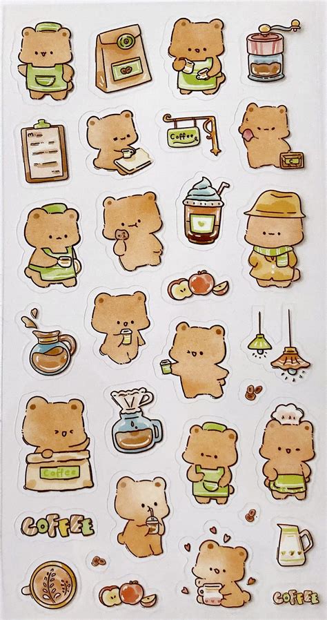 Really Cute Animal Stickers 1 Sheet Supplied In The Design Of Your