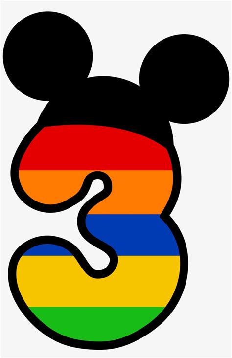 Numbers Clipart Minnie Mouse Number 2 Mickey Mouse 2004x3001 Png