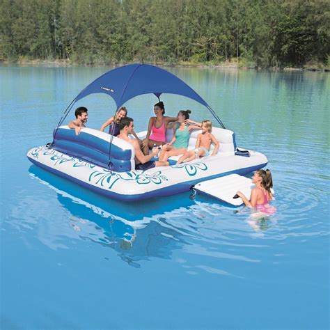 Floating Island Inflatable Pool Raft Lake Water Float Lounge River