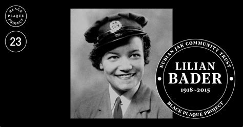 Lilian Bader Black Plaque Project