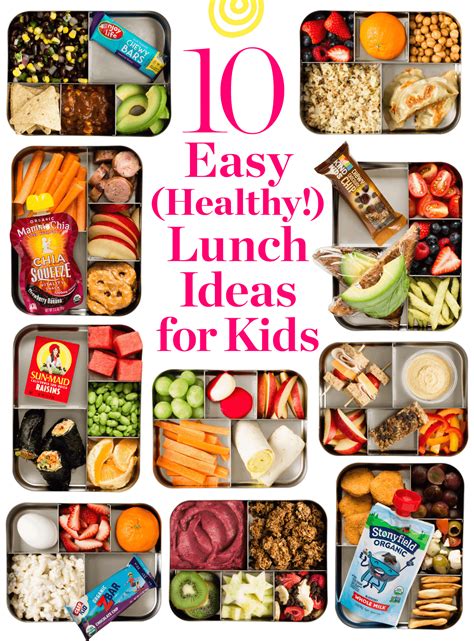 10 Extra Easy And Healthy Lunch Ideas For Kids Healthy Lunches For