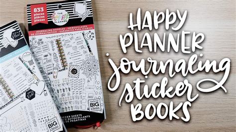 New Happy Planner Journaling Sticker Books Youtube