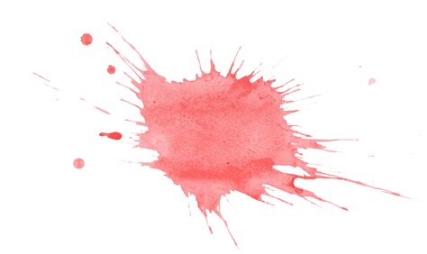 21 Red Watercolor Splatter Png Transparent