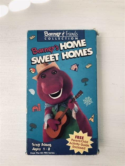 Barney Friendshome Sweet Homesvhs Video Kids Learn Where People