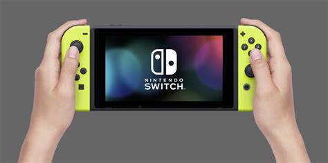 Gewöhnliche Halbkreis Ein Guter Freund Nintendo Switch Neon Yellow Joy