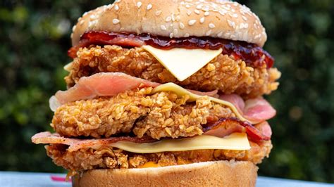 Kfc Secret Menu How To Order Triple Stacker Chicken Burger Daily